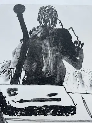 Karin Elfrink - handgesigneerde litho | 'De drukpers' | 1984 kopen? Bied vanaf 40!