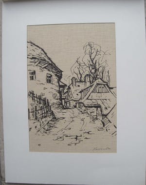 Niet of onleesbaar gesigneerd - Dorpsgezicht. kopen? Bied vanaf 1!