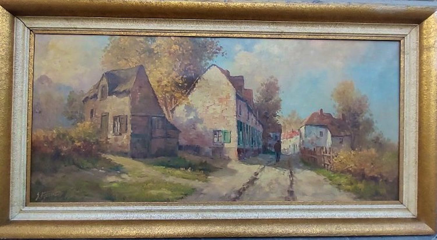 Gustave Pynaert - dorpslandschap kopen? Bied vanaf 95!