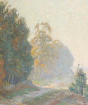 Johan Meijer - Olieverf op doek, Herfstmorgen - Ingelijst kopen? Bied vanaf 300!