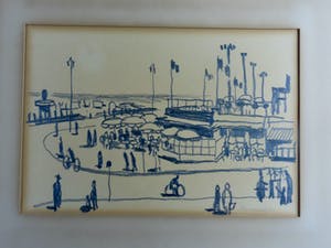 Herman Berserik - (1921-2002) Potloodtekening - studie Scheveningen kopen? Bied vanaf 125!