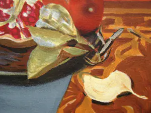 Roger Chapelain-Midy - Stilleven met ananassen en granaatappels - Originele lithografie - 1961 - Handtekening kopen? Bied vanaf 150!