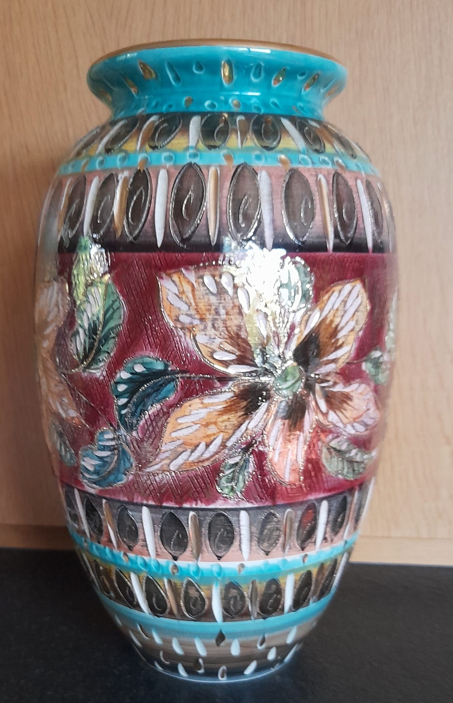 Faience Hubert Bequet - Grote vaas kopen? Bied vanaf 50!