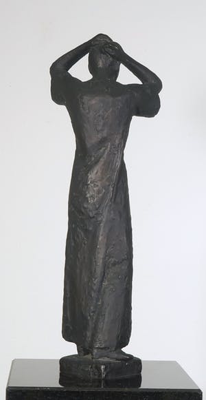 Han Wezelaar - Bronzen beeld, De haarspeld (Groot!) kopen? Bied vanaf 3000!