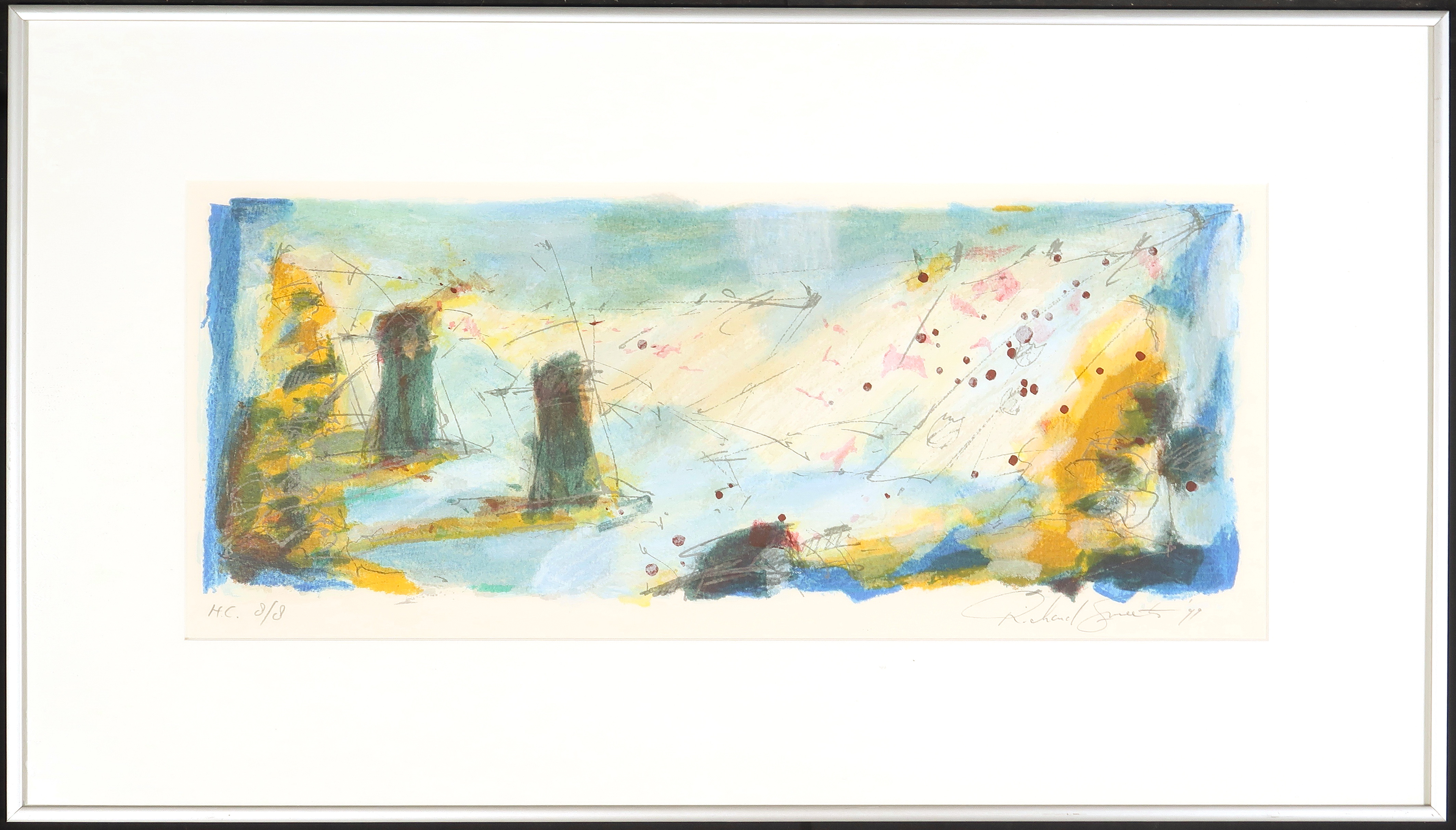 Richard Smeets - Zeefdruk, Zonder titel IV - Ingelijst kopen? Bied vanaf 1!