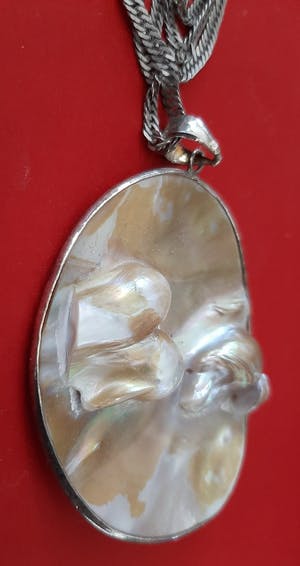 Curiosa - Silver ketting en hanger parelmoer kopen? Bied vanaf 1!