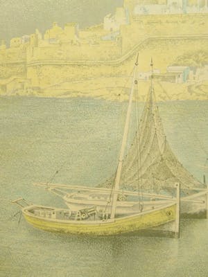 Wim Schuhmacher - Peniscola Lithografie. kopen? Bied vanaf 10!