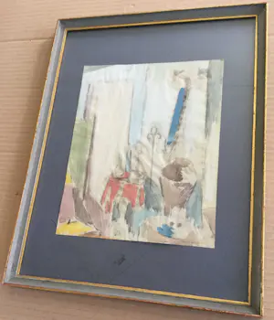 Jan Peeters - stilleven | aquarel/tekening - ingelijst kopen? Bied vanaf 35!