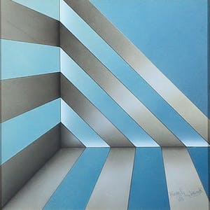 Karel Lijbrink - Gemengde techniek op papier, Hoek kopen? Bied vanaf 1!