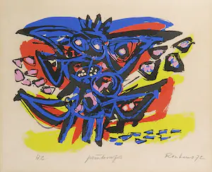 Anton Rooskens - Litho, Printemps - Ingelijst kopen? Bied vanaf 1!