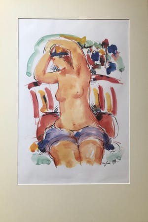 Nic Jonk - Zittend naakt kopen? Bied vanaf 90!