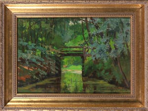 Jan Stapper - Olieverf op paneel, Beek kopen? Bied vanaf 100!