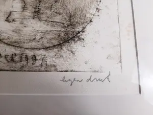 Anton Heyboer - Ets, titel Het Symbool van de onschuld. kopen? Bied vanaf 100!