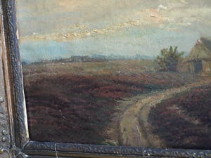 Niet of onleesbaar gesigneerd - Olieverf op doek , “Landschap”, Haagse School? – gesigneerd & ingelijst kopen? Bied vanaf 10!