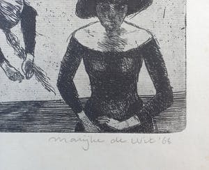 Marijke de Wit - 3 figuren, ets kopen? Bied vanaf 35!