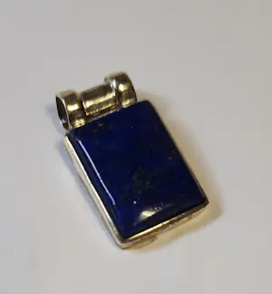Nieuwe zilveren hanger met kobalt blauwe Lapis Lazuli kopen? Bied vanaf 50!