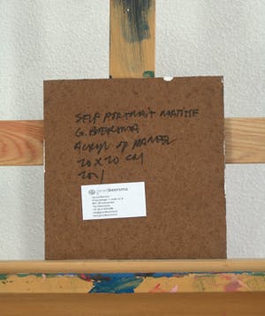 Gerard Boersma - Self Portrait Matisse (Vrouw kijkend naar zelfportret van Matisse) kopen? Bied vanaf 75!