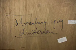 Ed Toorenburg - Gemengde techniek op paneel, Afrikaanse verwering I - Ingelijst kopen? Bied vanaf 70!