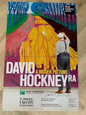 David Hockney - a bigger picture. Hand gesigneerd! kopen? Bied vanaf 500!