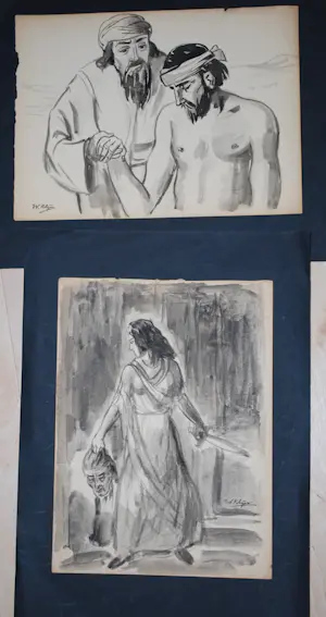 Karel Gomes - in een eclectisch kavel (ook Willem Klijn en G.L.Kiers) kopen? Bied vanaf 125!