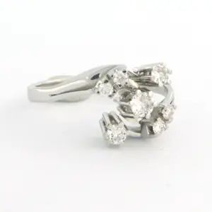 18k wit gouden ring met briljant geslepen diamant 0.25 karaat F/G - Pique kaufen? Bieten Sie von 360!