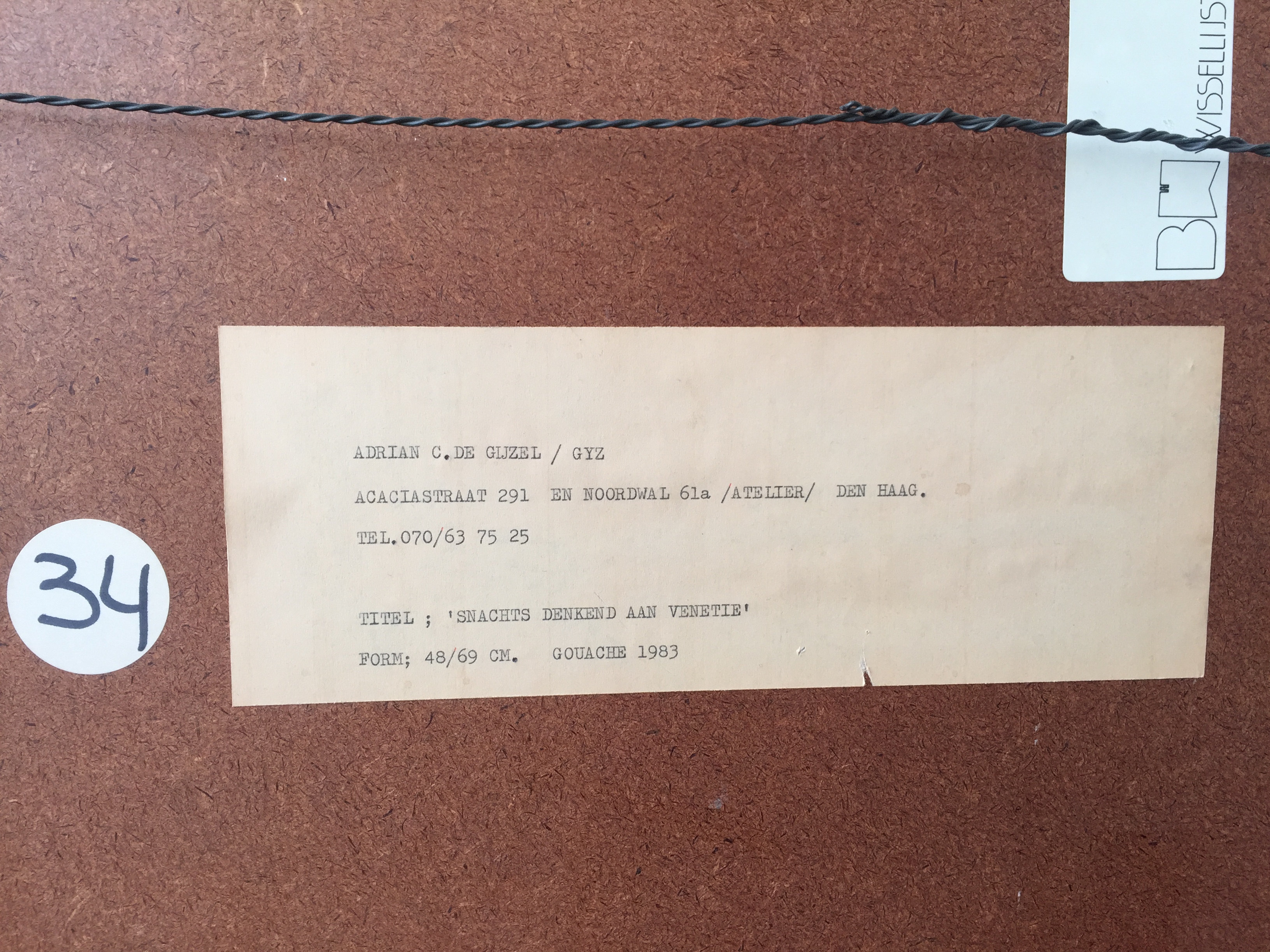 Adrian de Gijzel - ‘snachts denkend aan Venetië kopen? Bied vanaf 1!