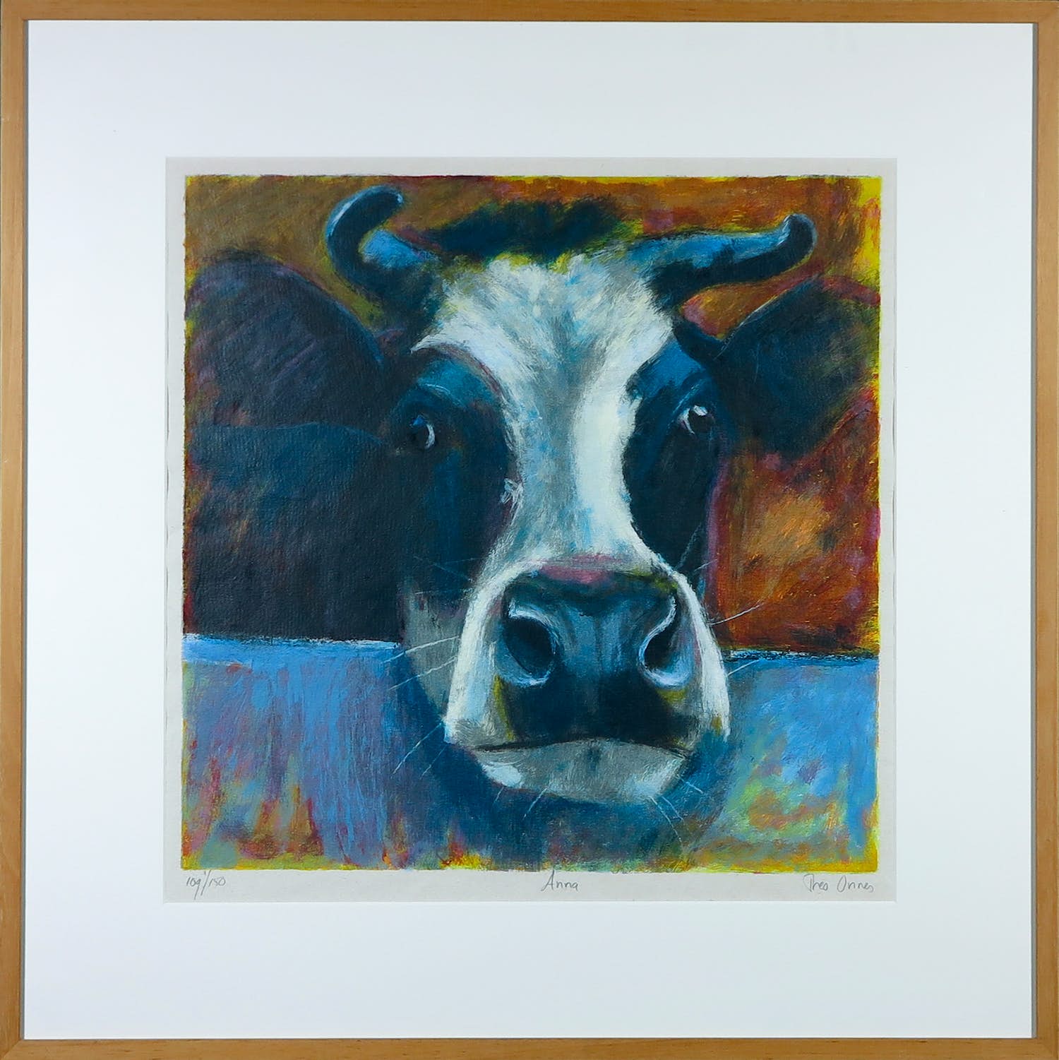 Theo Onnes - Zeefdruk, Anna - Ingelijst verkocht voor € 50!