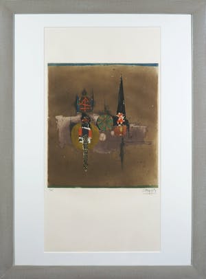 Johnny Friedlaender - Kleurenets, Zonder titel - Ingelijst kopen? Bied vanaf 50!