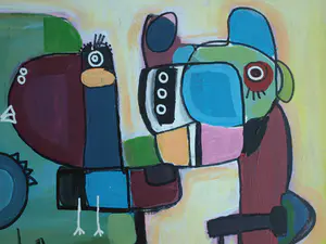 Jasper Banen - Acrylverf op doek , ingelijst , Voor de bevalling – 2021 kopen? Bied vanaf 110!