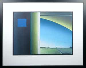 Antje Veldstra - Houtdruk, Stilte - Ingelijst verkocht voor € 50!