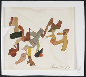 Henri Plaat - Gouache, Zonder titel kopen? Bied vanaf 30!