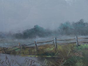 Gerard Cox (jr.) - Polderlandchap met knotwilgen. kopen? Bied vanaf 75!