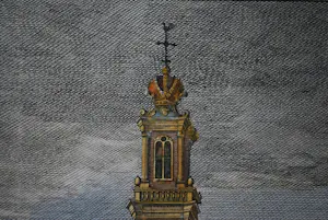 Jan Luyken - Westerkerk Amsterdam - Ets in kleur (ca. 1700) kopen? Bied vanaf 150!