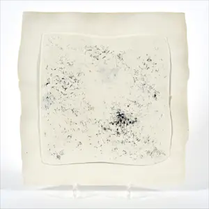 Jan Oosterman jr. - Porseleinen dubbelblad 'Montaillou VI' 1985 kopen? Bied vanaf 150!