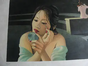 Bernard-Stephan Moldawan - Litho op Japans papier. Titel "LE BAIN ROMAIN" kopen? Bied vanaf 45!