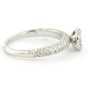 ESFAHAN - 18k witgouden ring bezet met briljant geslepen diamant tot. 1.00ct kopen? Bied vanaf 810!