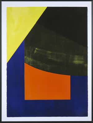Willem Sanders - Litho, Study for an Asian leisure landscape - Ingelijst verkocht voor € 1!