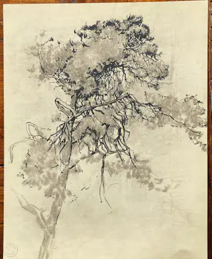 Dick Ket - Acht tekeningen van Dick Ket kopen? Bied vanaf 75!