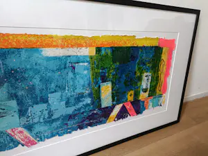 Jos Verwiel - Nieuw €850,- Schitterende zeefdruk ingelijst kopen? Bied vanaf 20!