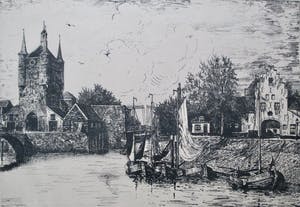 Niet of onleesbaar gesigneerd - Litho Zierikzee kopen? Bied vanaf 1!
