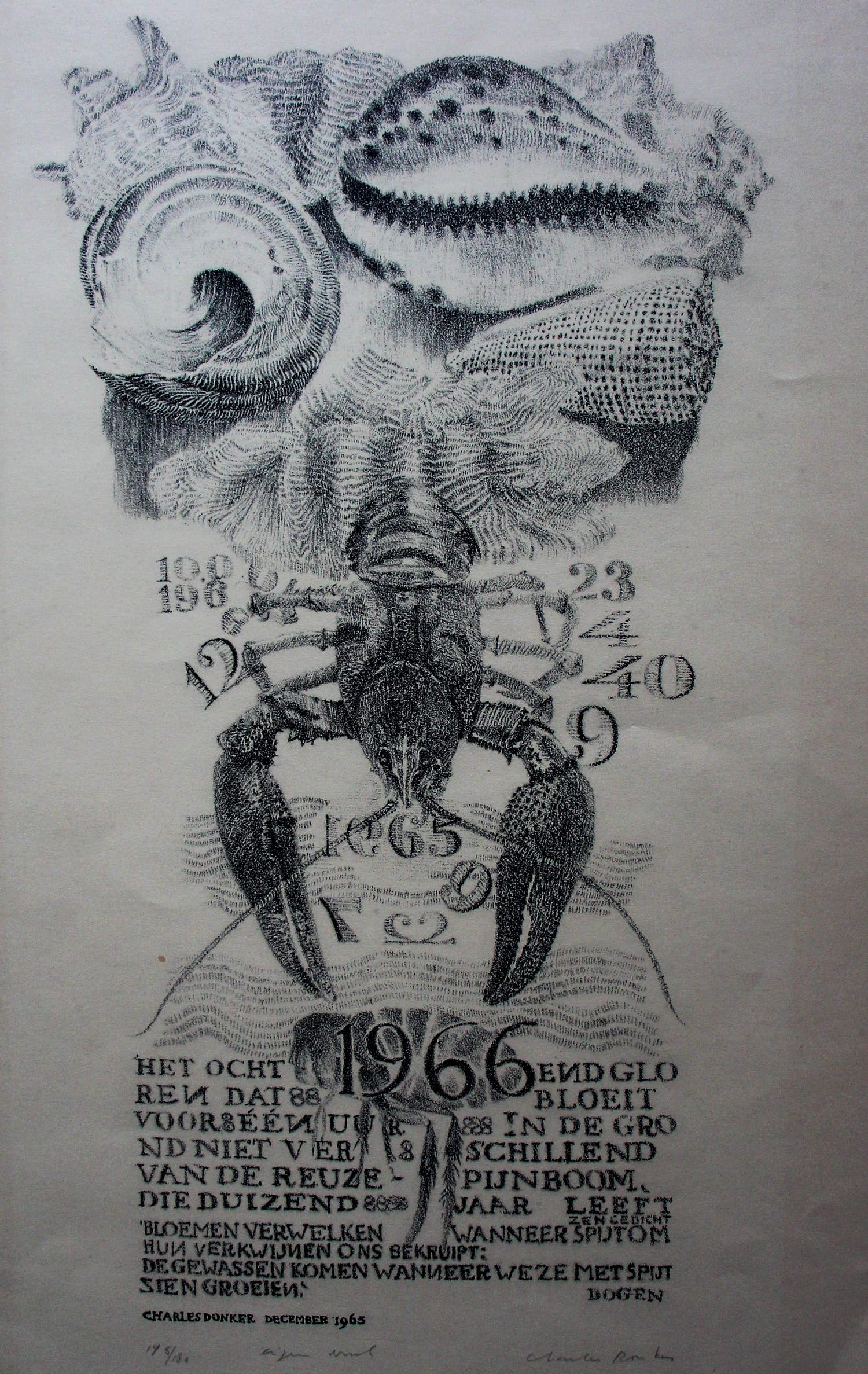 Charles Donker - Litho: Het ochtendgloren - 1965 kopen? Bied vanaf 79!