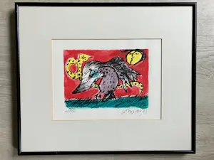 Corneille - Unieke serie van 6 stuks Corneille zeefdrukken (zelfde oplage en net ingelijst) kopen? Bied vanaf 850!