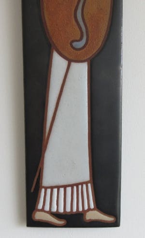 Helen Michaelides - Gestileerde kunst keramische wandtegel van Helena kopen? Bied vanaf 45!