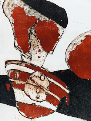 Cees Kortlang - Grote handgekleurde reliëf Ets/aquatint - potloodges. - zeer kleine oplage (15) kaufen? Bieten Sie von 59!
