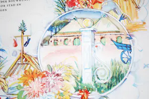 Johan Dijkstra - zeer zeldzame promotieprent 'het Groninger landschap'- kleurenlitho kopen? Bied vanaf 125!