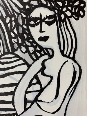 Corneille - kleurenzeefdruk - 'Sous les feuillages' - 1975 kopen? Bied vanaf 250!