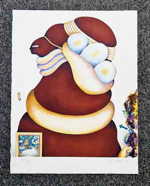 Jörg Remé - Originele 1973 kleuren Lithografie "Holland" - oplage 190 - ZGAN kopen? Bied vanaf 42!