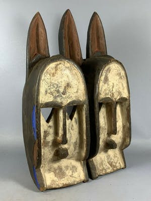 Dogon - 201037 - Old African Dogon Twin face Mask - Mali kopen? Bied vanaf 65!
