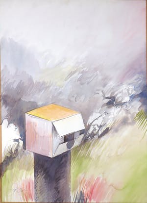 Franscz Witte - Aquarel op papier, Zonder titel kopen? Bied vanaf 1!