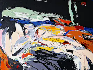 Henk Eikenaar - Een groot kleuren - litho "Abstract - zonder titel" beperkte oplage (100) kopen? Bied vanaf 39!